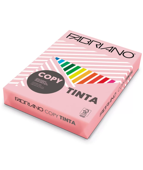 Hîrtie colorată A4 FABRIANO Tinta Rosa, 160 gr/m2, 250 foi, pastel, roz